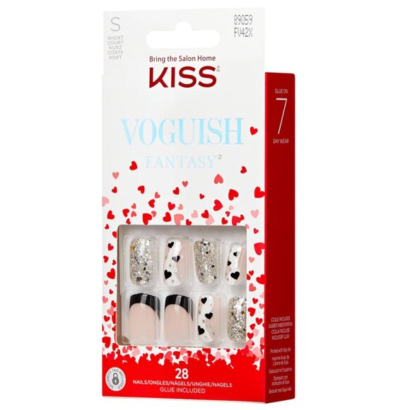 KISS Voguish Fantasy Nails Short Length - Love Is Blind - Picture 3 of 8